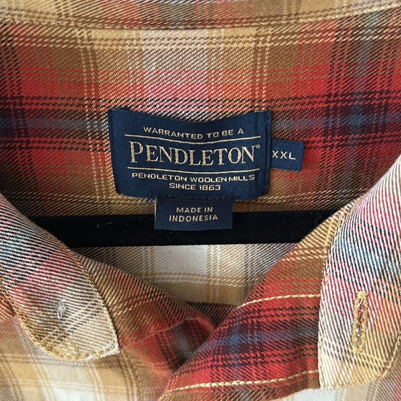 Men’s Pendleton Plaid Button Up Shirt size 2x - Picture 3 of 5